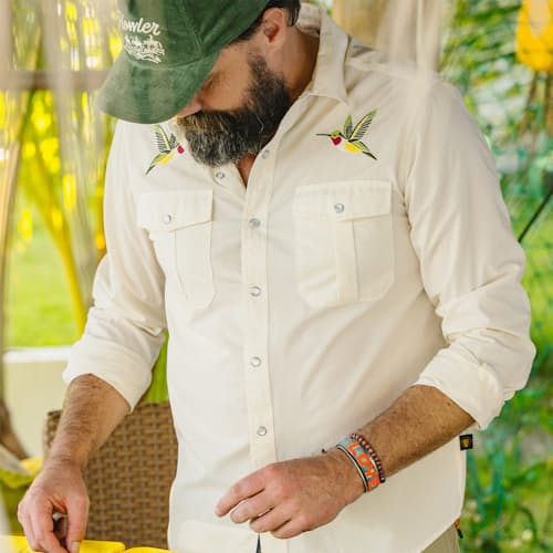 lifestyle image of Gaucho Long Sleeve Snapshirt