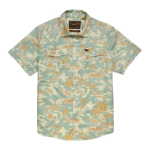 laydown image of H Bar B Short Sleeve Snapshirt