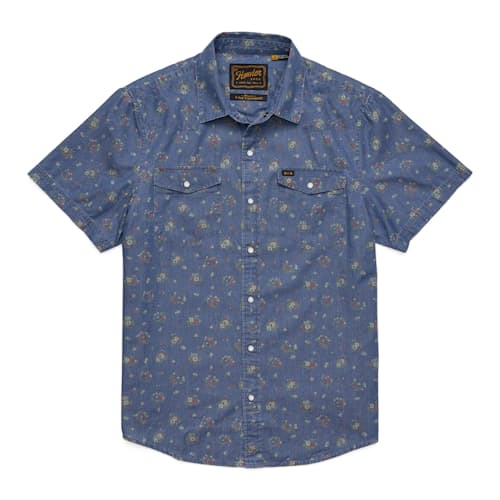 laydown image of H Bar B Short Sleeve Snapshirt
