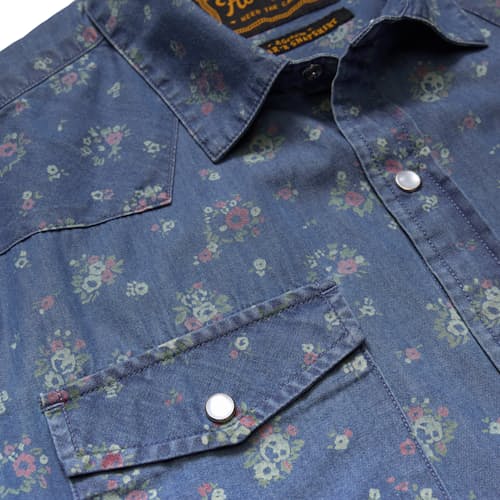 laydown detail image of H Bar B Short Sleeve Snapshirt