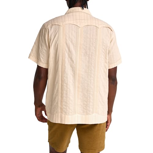 on model image of Guayabera Shirt