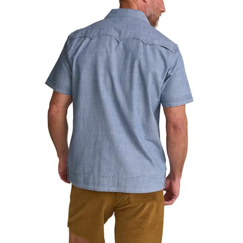 on model image of Guayabera Shirt