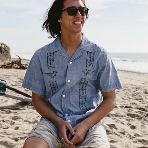 lifestyle image of Guayabera Shirt