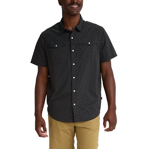 on model image of Open Country Tech Short Sleeve Shirt