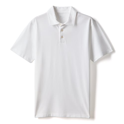 laydown image of Fino Pique Polo