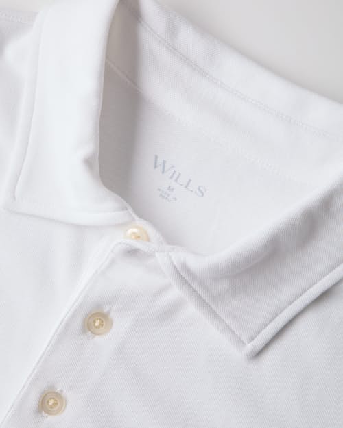 laydown detail image of Fino Pique Polo