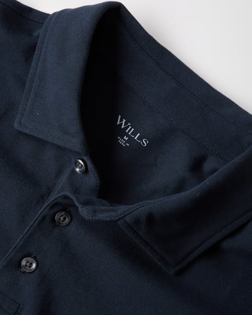 laydown detail image of Fino Pique Polo