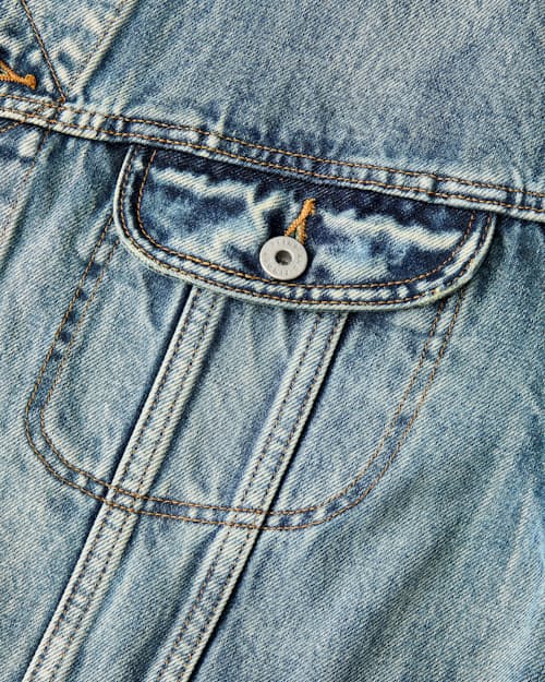laydown detail image of Denim Trucker Jacket