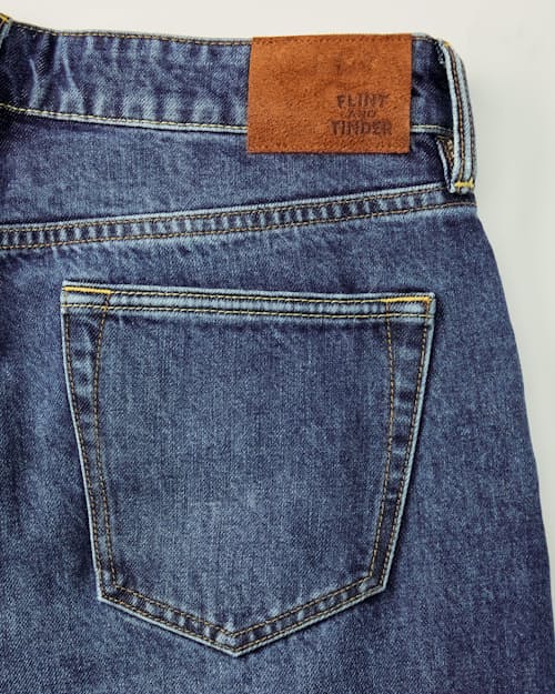 laydown detail image of Rigid Selvedge Denim - HB Athletic Straight