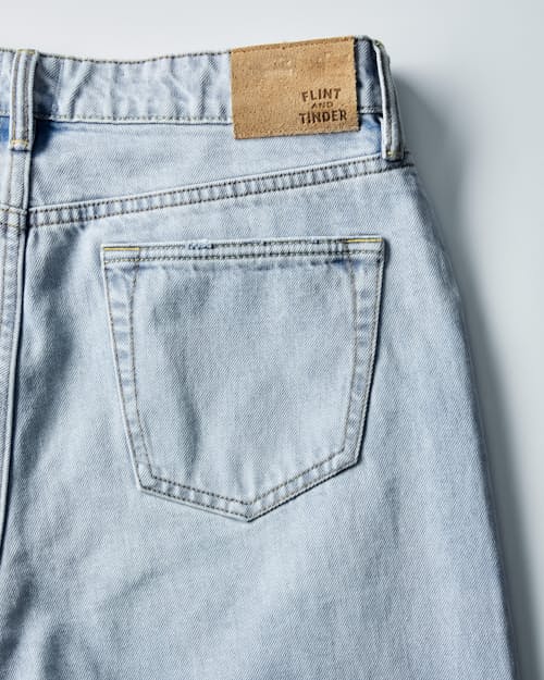 laydown detail image of Rigid Selvedge Denim - HB Athletic Straight