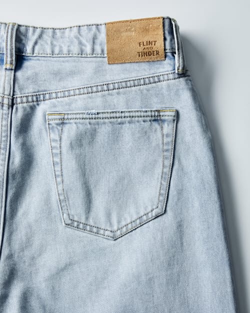 laydown detail image of All Cotton Selvedge Denim - HB Athletic Straight