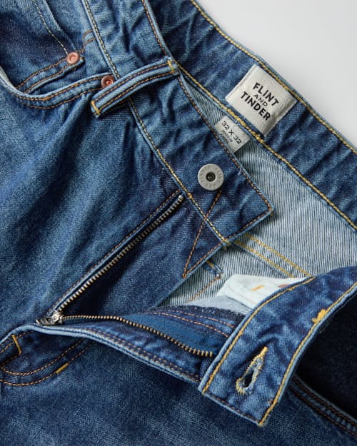 laydown detail image of Rigid Selvedge Denim - HB Straight