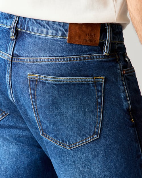 lifestyle image of Rigid Selvedge Denim - HB Straight