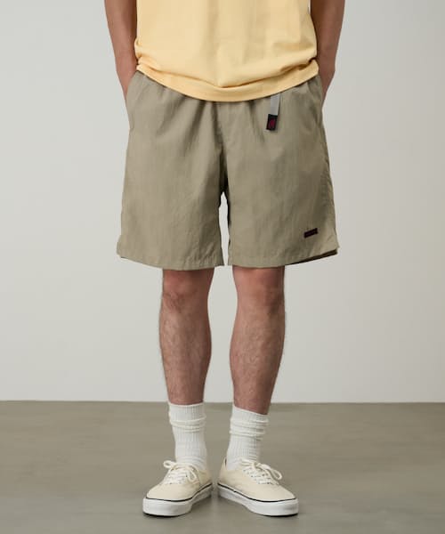 on model image of Nylon Packable G-Short - 9"