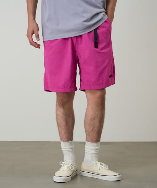 on model image of Nylon Packable G-Short - 9"