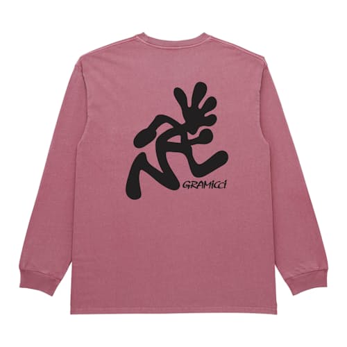 laydown image of Outdoor Long Sleeve Graphic T-Shirt
