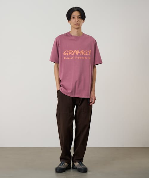 on model image of Outdoor Long Sleeve Graphic T-Shirt