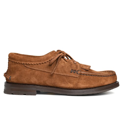 laydown image of Italian Blucher w/ Vibram Tuscany