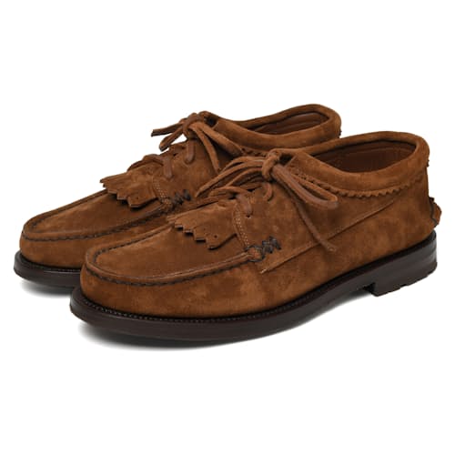 laydown image of Italian Blucher w/ Vibram Tuscany