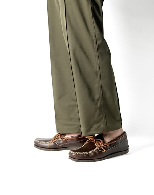 on model image of Canoe Moc w/ Camp Sole