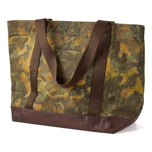 laydown image of Halley Stevenson Kelp Camo Tote