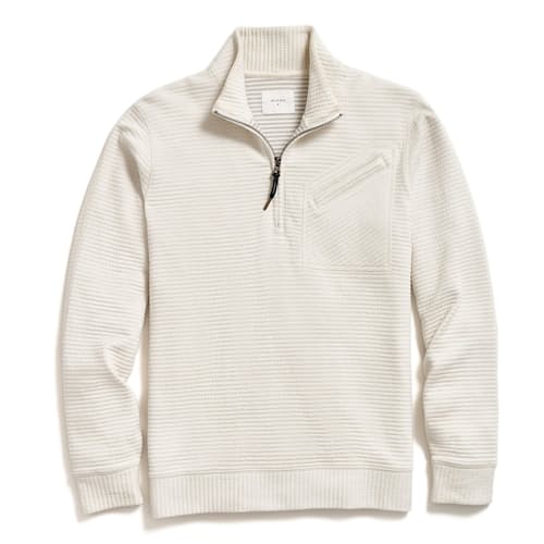 laydown image of Quilted Half Zip