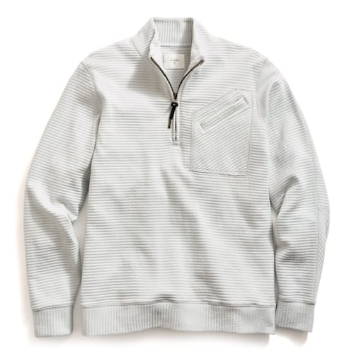laydown image of Quilted Half Zip