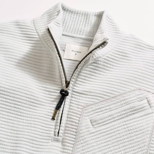 laydown detail image of Quilted Half Zip