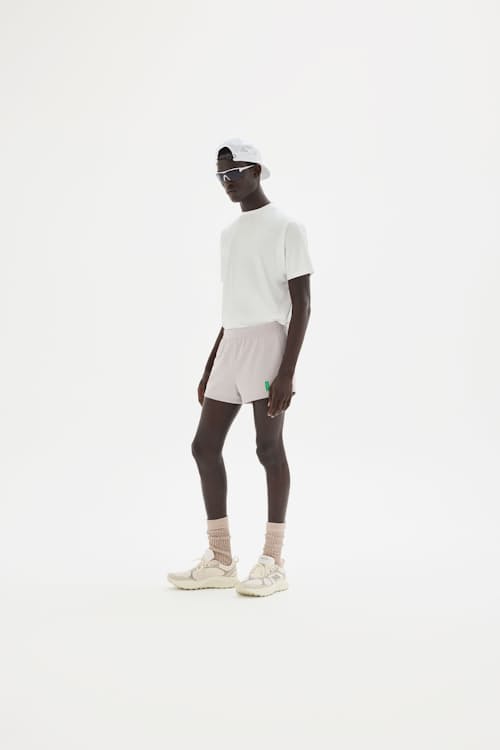 on model image of Performance Panelled Mesh Hat