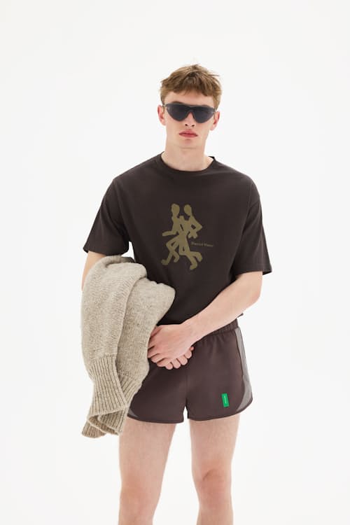 on model image of California Cotton T-Shirt