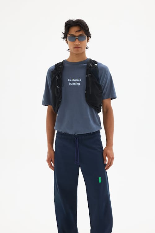 on model image of California Cotton T-Shirt