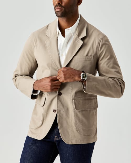 on model image of Studio Blazer