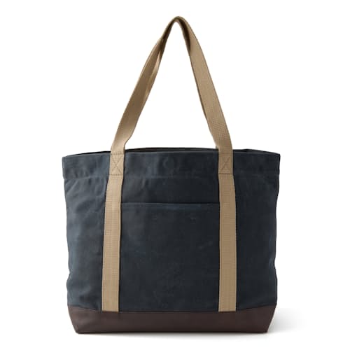 laydown image of Waxed Canvas Tote