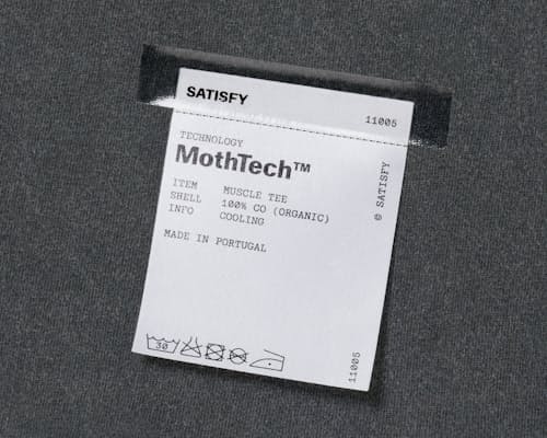 laydown detail image of MothTech Muscle Tee