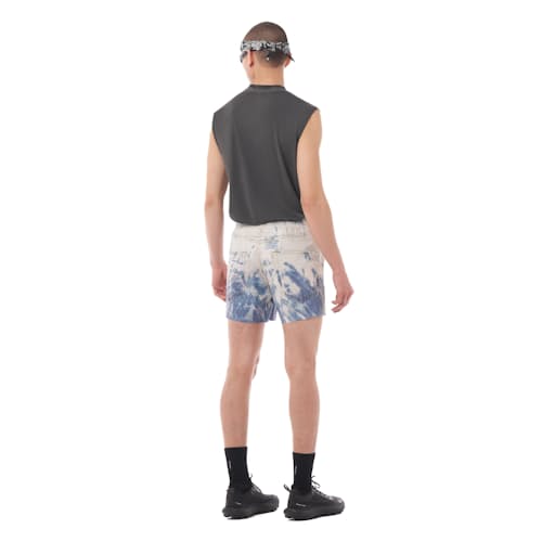 on model image of PeaceShell Unlined Short- 5"