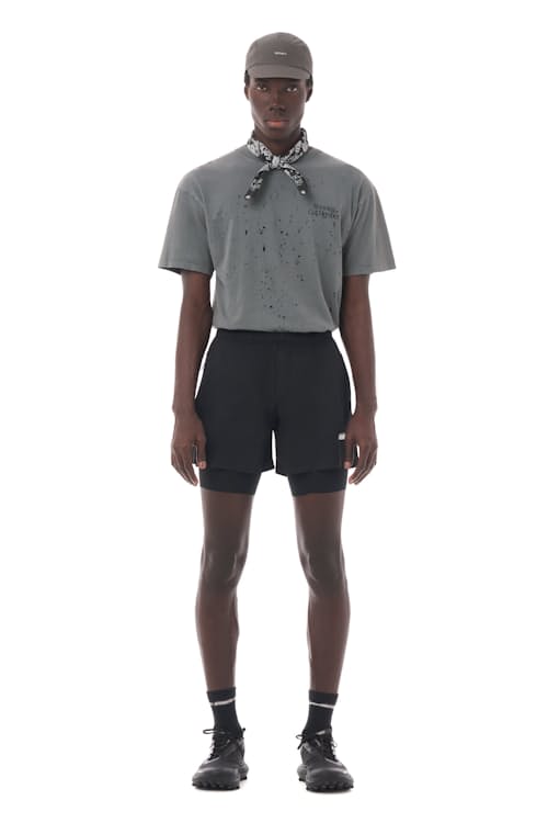 on model image of Rippy Cordura Shorts- 5"