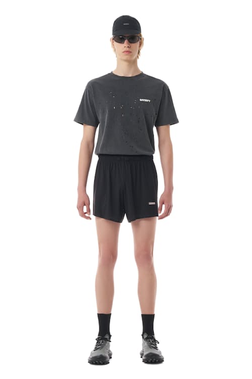 on model image of Space-O Shorts- 5"