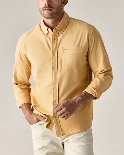 on model image of Oxford Draftsman Shirt