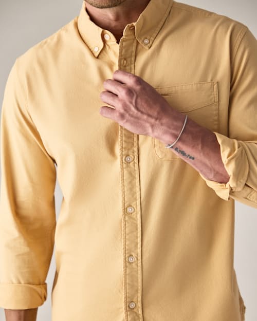 on model image of Oxford Draftsman Shirt