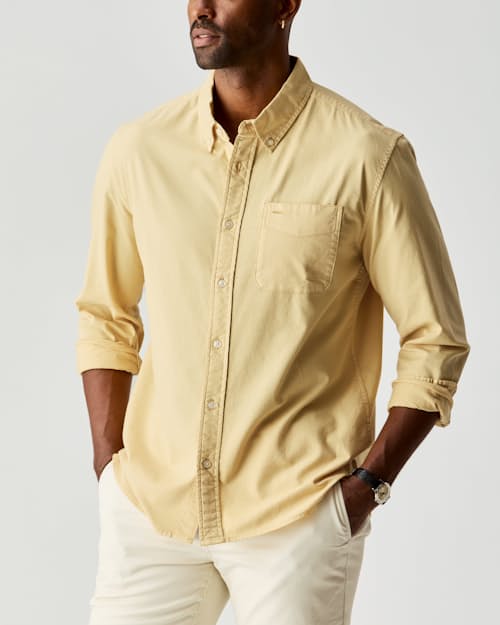 on model image of Oxford Draftsman Shirt