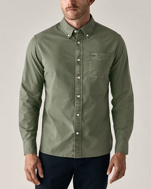on model image of Oxford Draftsman Shirt