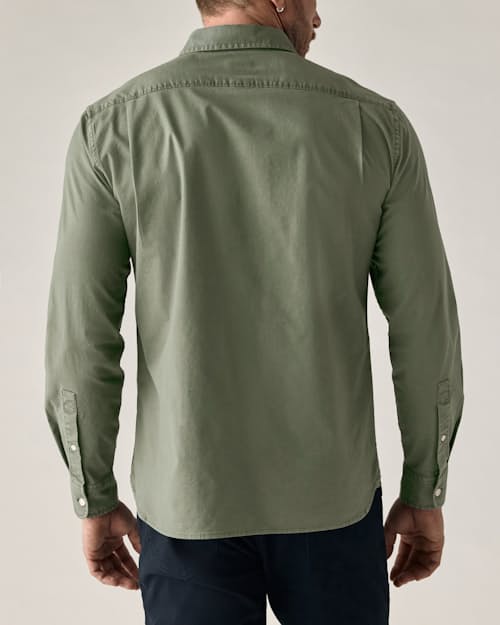 on model image of Oxford Draftsman Shirt