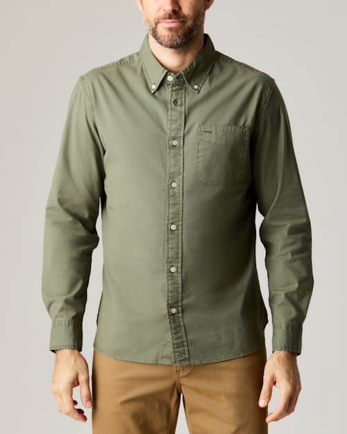 on model image of Oxford Draftsman Shirt