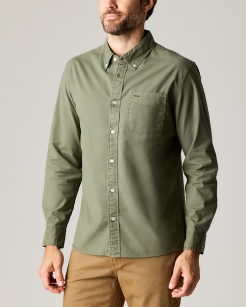 on model image of Oxford Draftsman Shirt