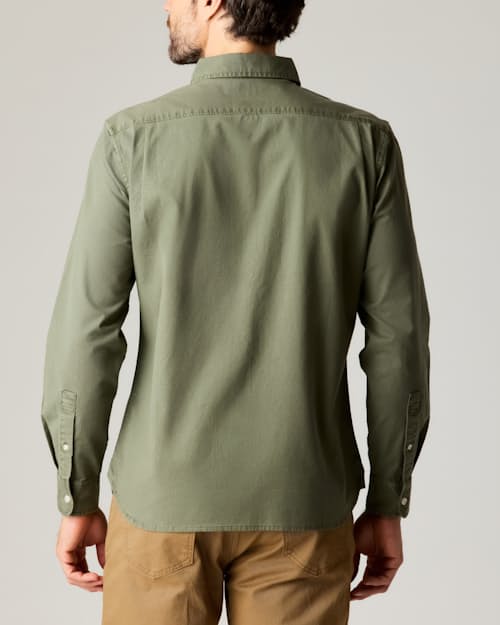 on model image of Oxford Draftsman Shirt