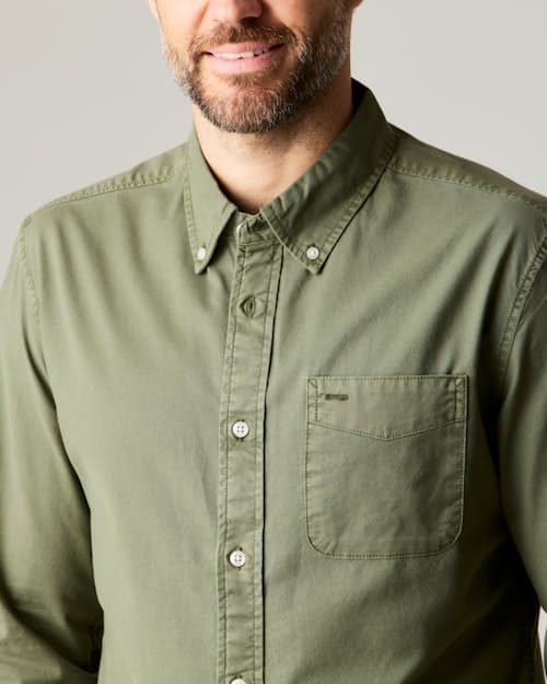 on model image of Oxford Draftsman Shirt