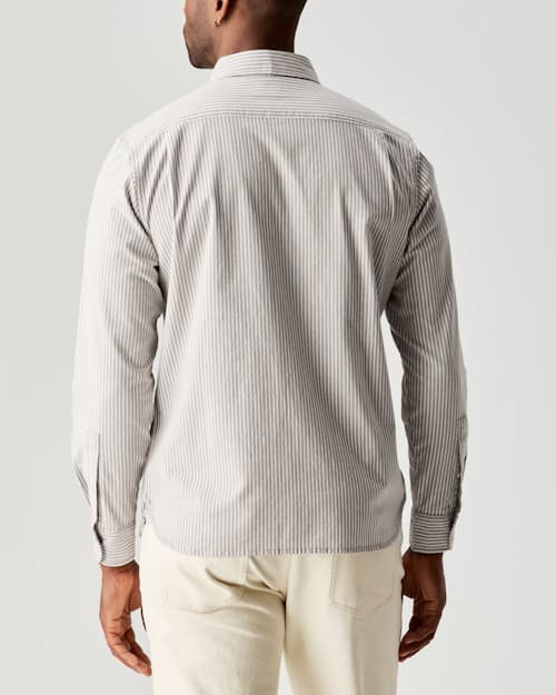 on model image of Oxford Draftsman Shirt