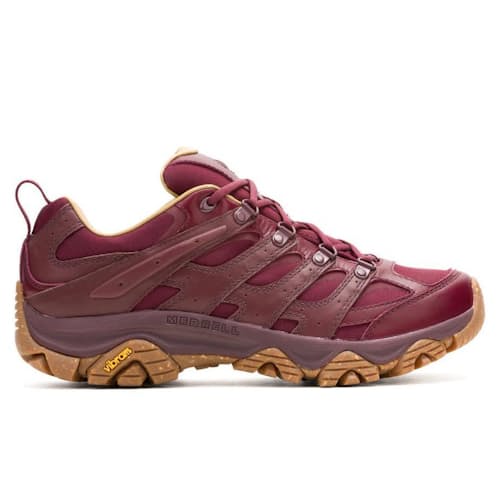 laydown image of Moab 3 Luxe Leather Hiking Sneaker