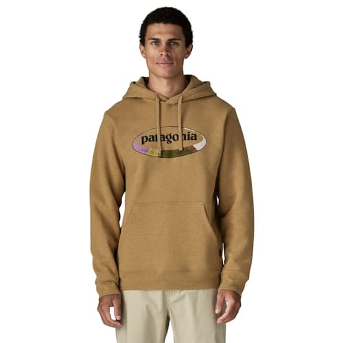 on model image of '95 Oval Logo Uprisal Hoodie