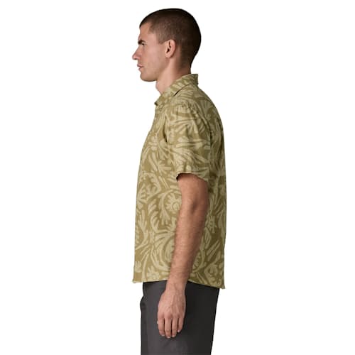 on model image of Back Step Shirt